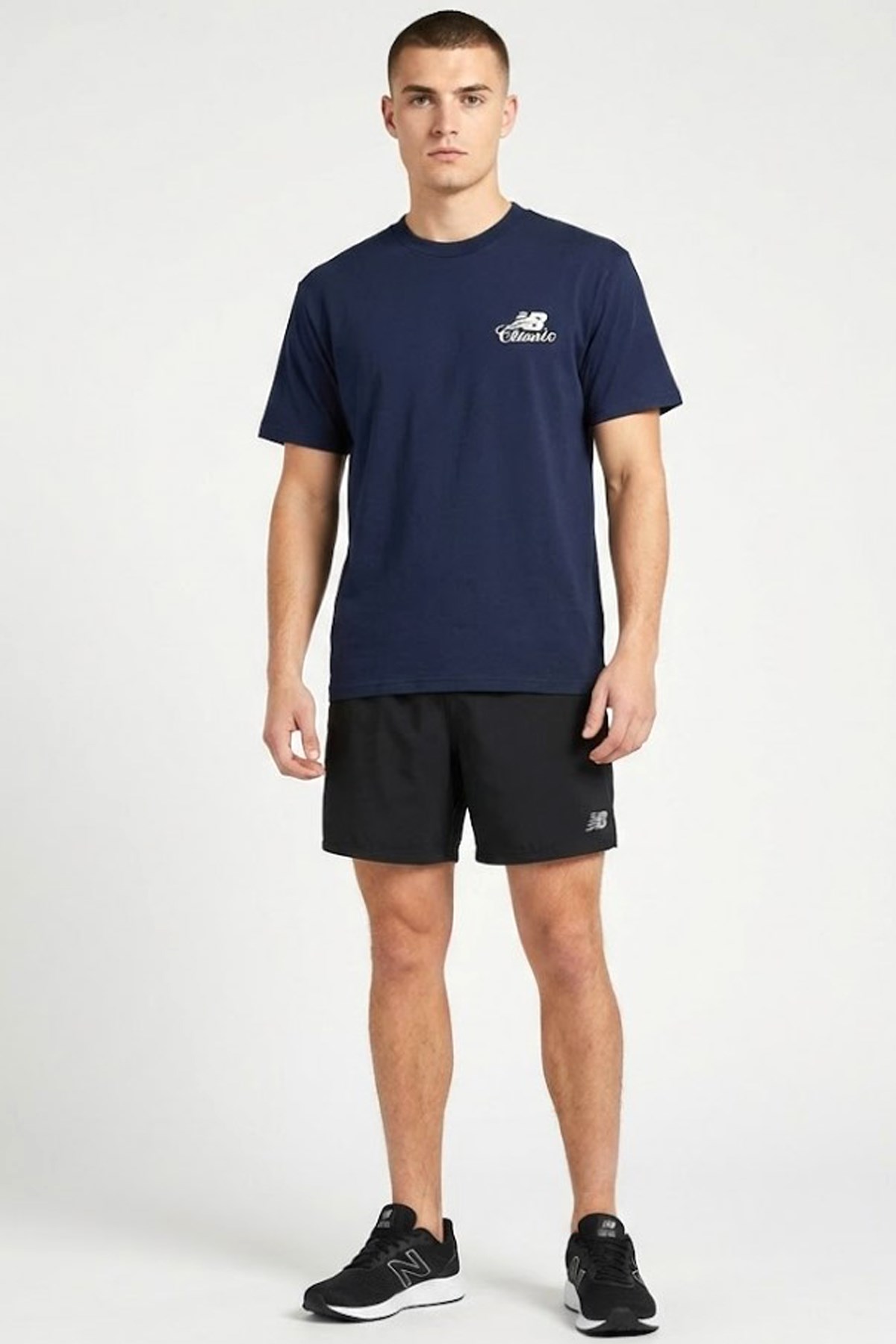 New Balance Lifestyle Erkek Tişört MNT1643-AVI Lacivert