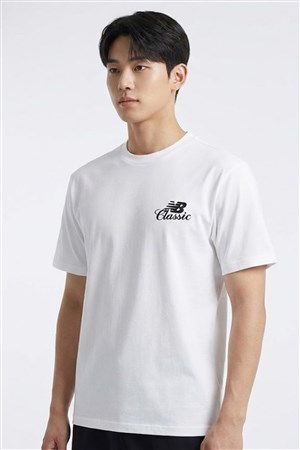 New Balance Lifestyle Erkek Tişört MNT1643-WT