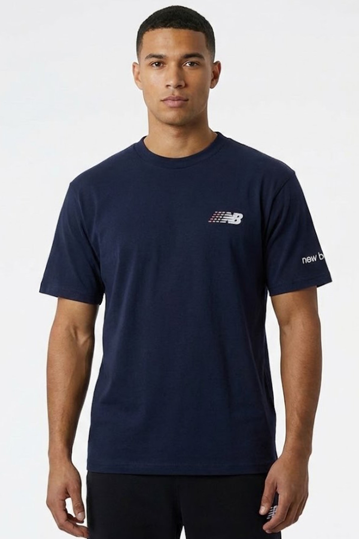 New Balance Lifestyle Erkek Tişört MNT1644-AVI Lacivert
