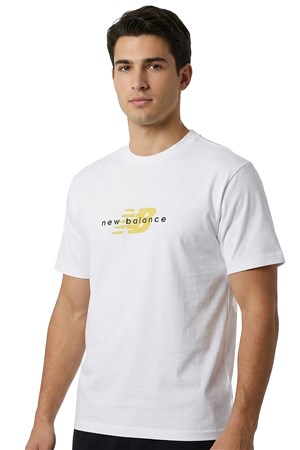 New Balance Lifestyle Erkek Tişört MNT1645-WT