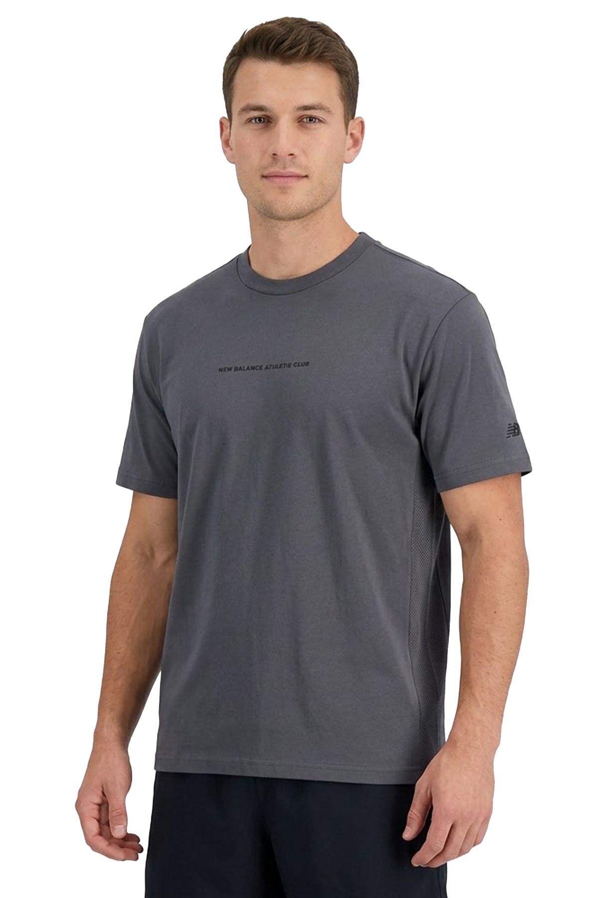 New Balance Lifestyle Erkek Tişört MNT1648-GRY Gri