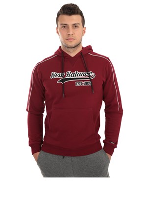 New Balance Team Hoodie Erkek Sweatshirt MPH003-BKR