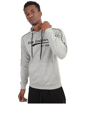 New Balance Team Hoodie Erkek Sweatshirt MPH003-CHC