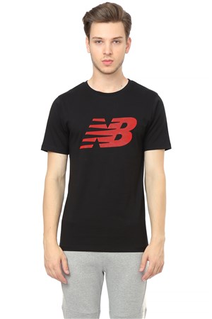 New Balance NB Logo Erkek Tişört MPS017-BK