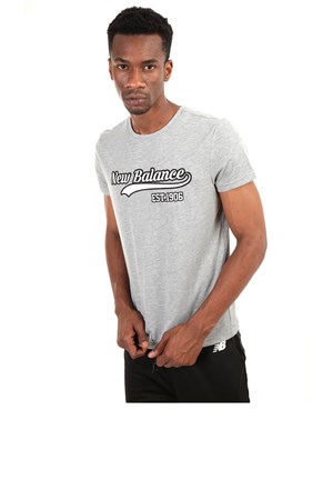 New Balance Logo Tee Erkek Tişört MPT027-AG