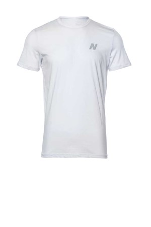 New Balance Logo Tee Erkek Tişört MPT028-WT