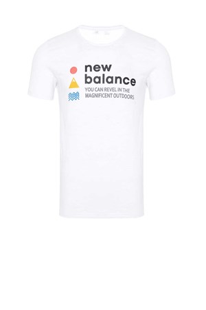 New Balance Graphic Erkek Tişört MPT1117-WT