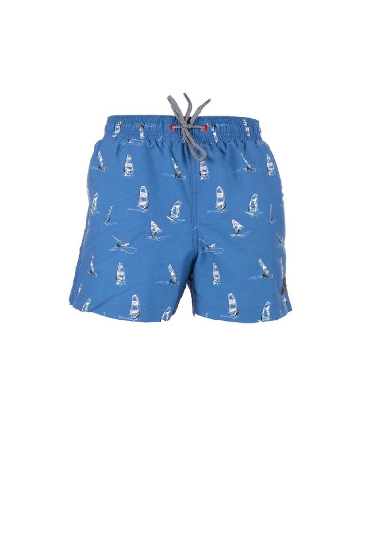 Nordbron Kids Blue Sailboat Çocuk Deniz Şortu NBSC35C086 Mavi