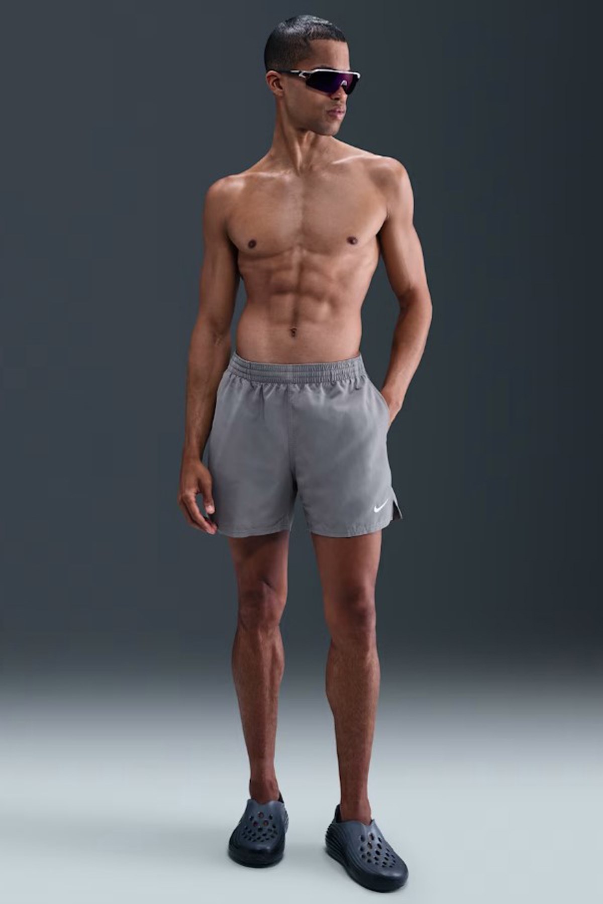 Nike Swim Breaker Erkek Deniz Şortu NESSF560-051 Gri