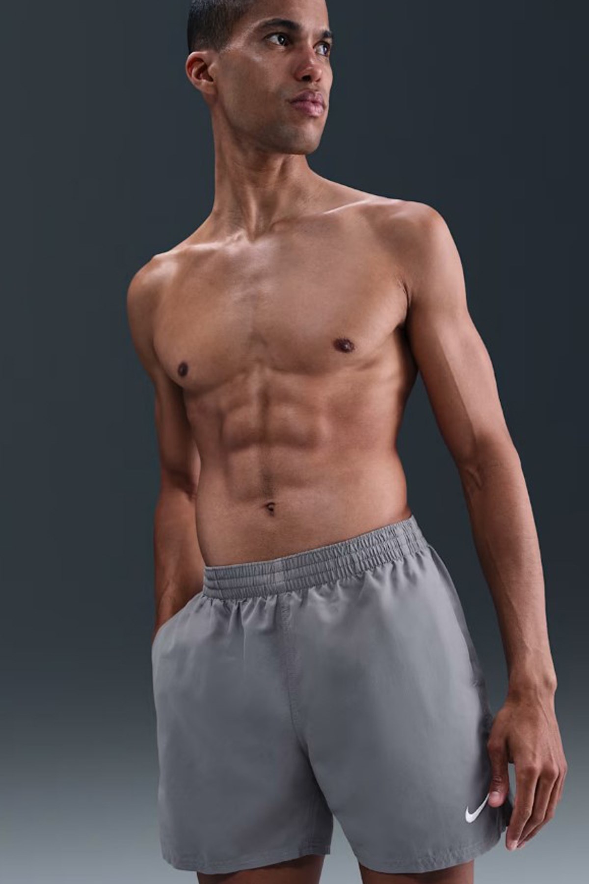 Nike Swim Breaker Erkek Deniz Şortu NESSF560-051 Gri