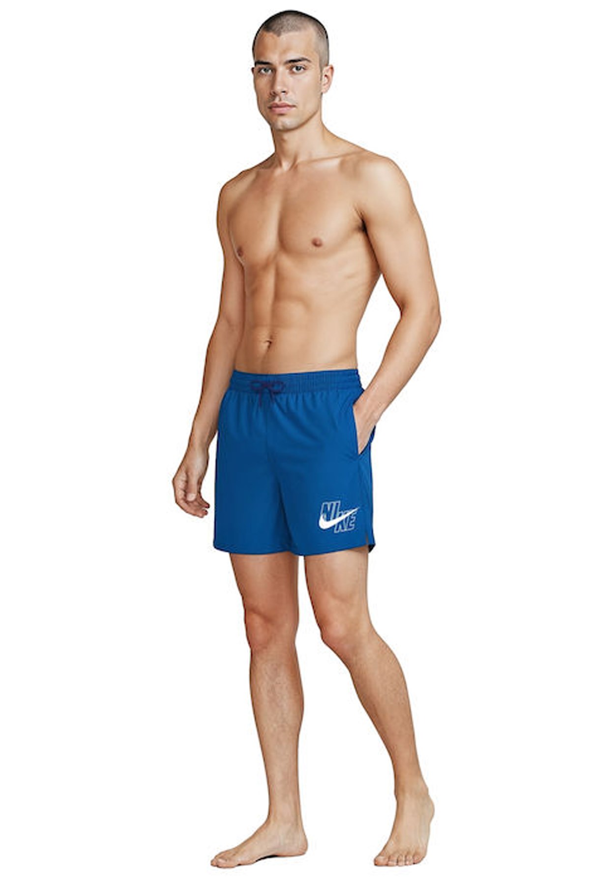 Nike Swim Breaker Erkek Deniz Şortu NESSG574-494 Mavi