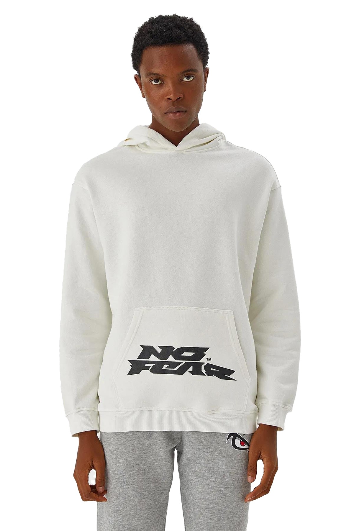 No Fear Erkek Sweatshirt NFR-M500218 Beyaz