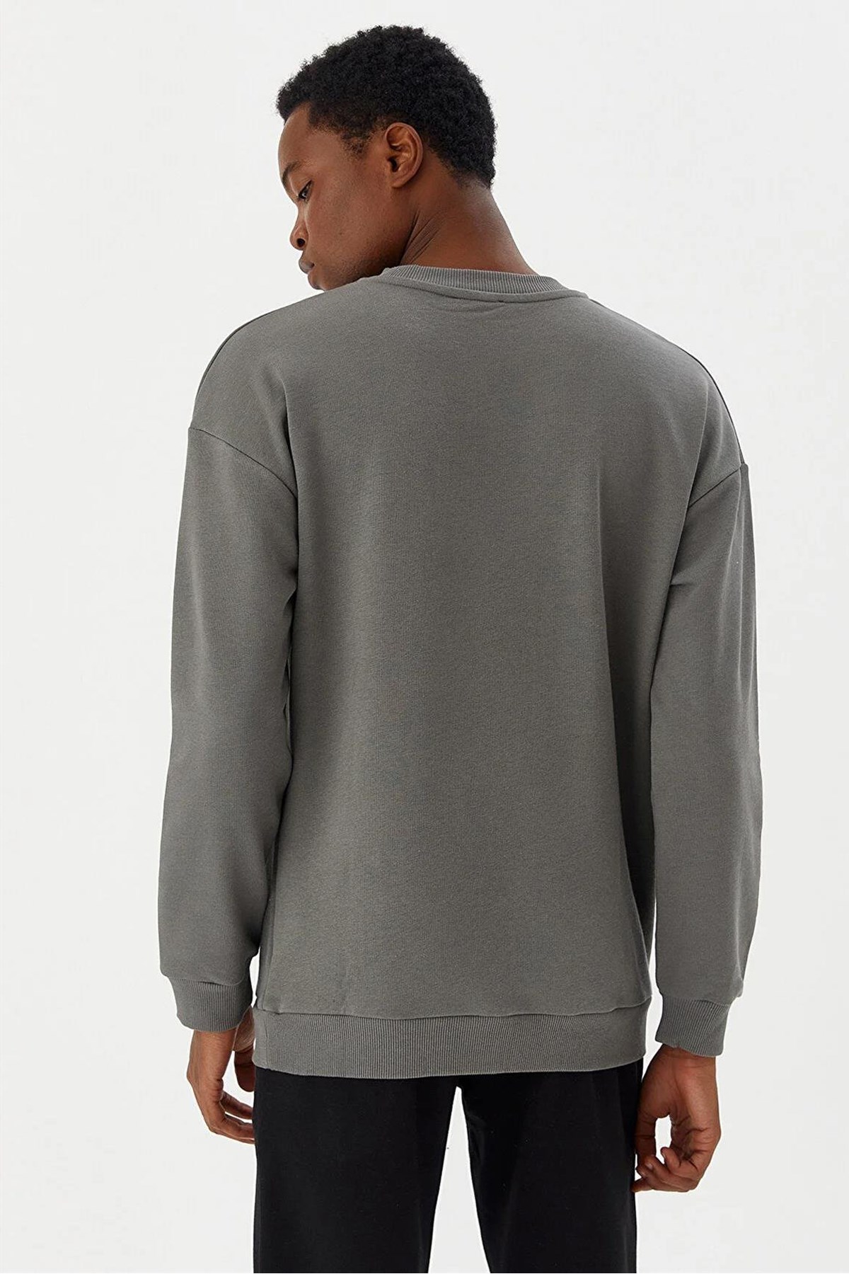 No Fear Erkek Sweatshirt NFR-M500233 Gri