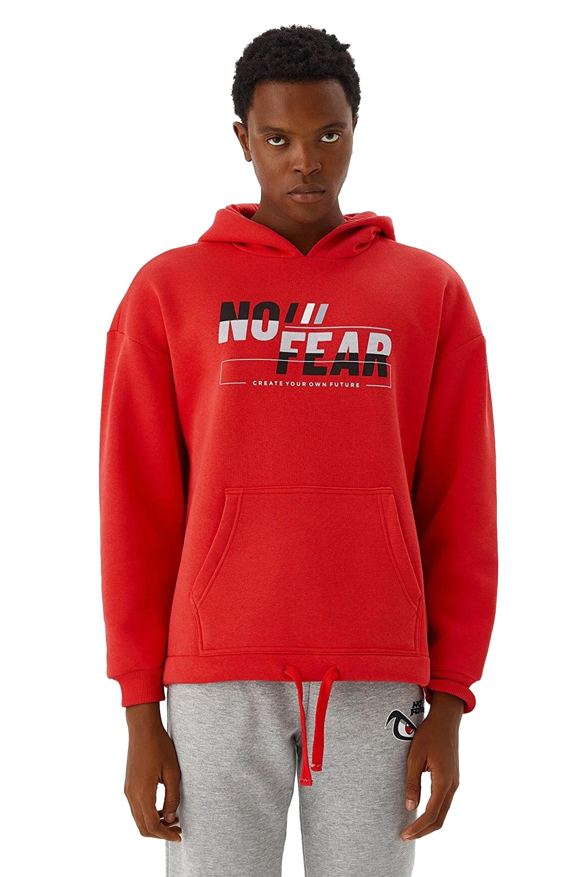 No Fear Erkek Sweatshirt NFR-M500243 Kırmızı