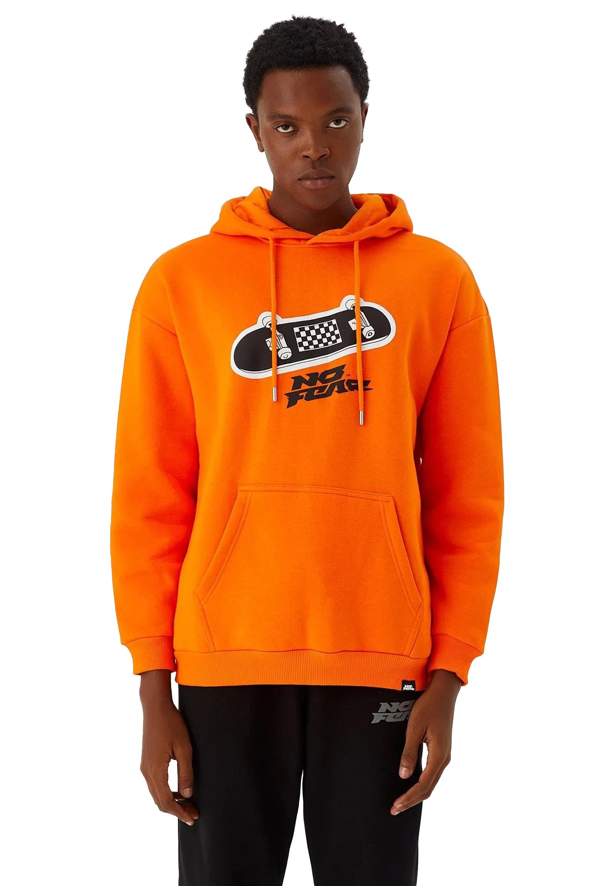 No Fear Erkek Sweatshirt NFR-M500246 Turuncu