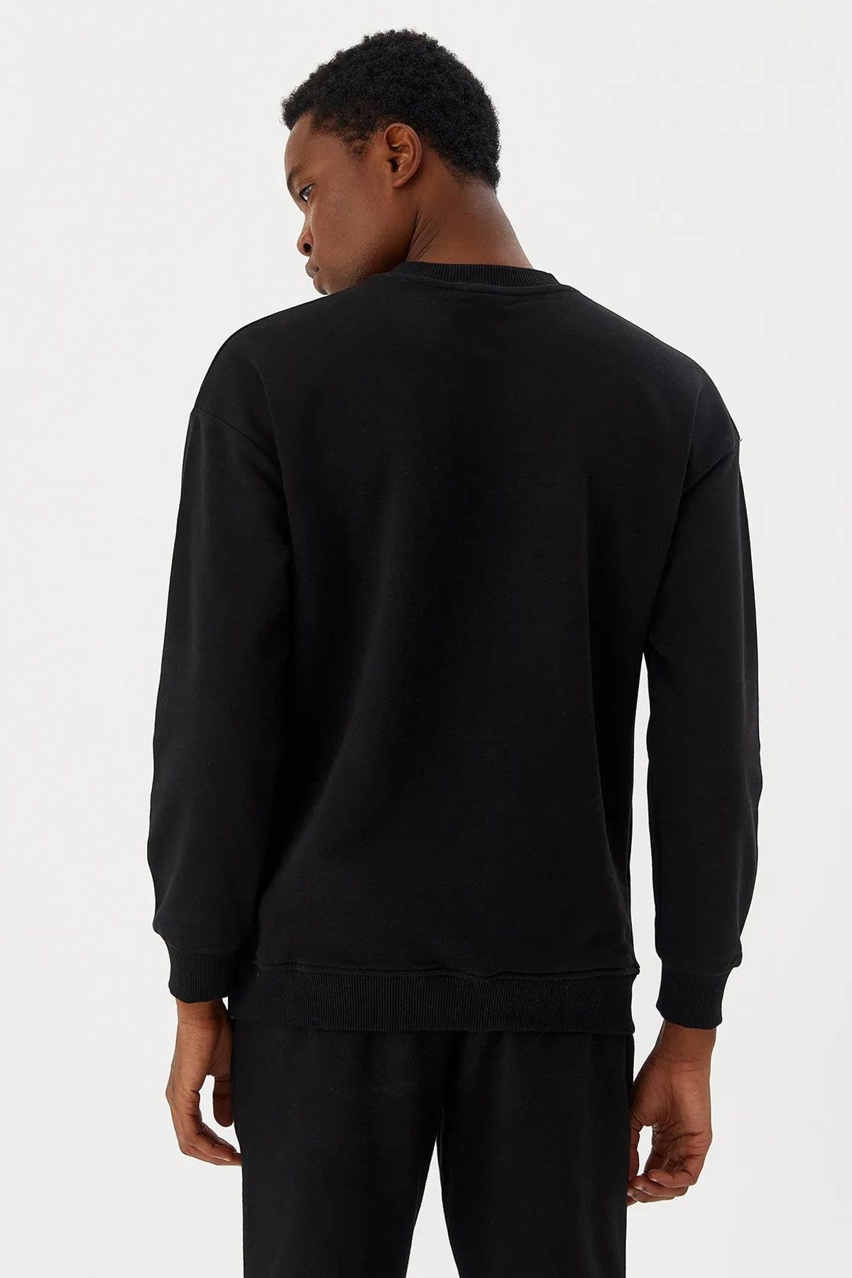 No Fear Erkek Sweatshirt NFR-M50026 Siyah