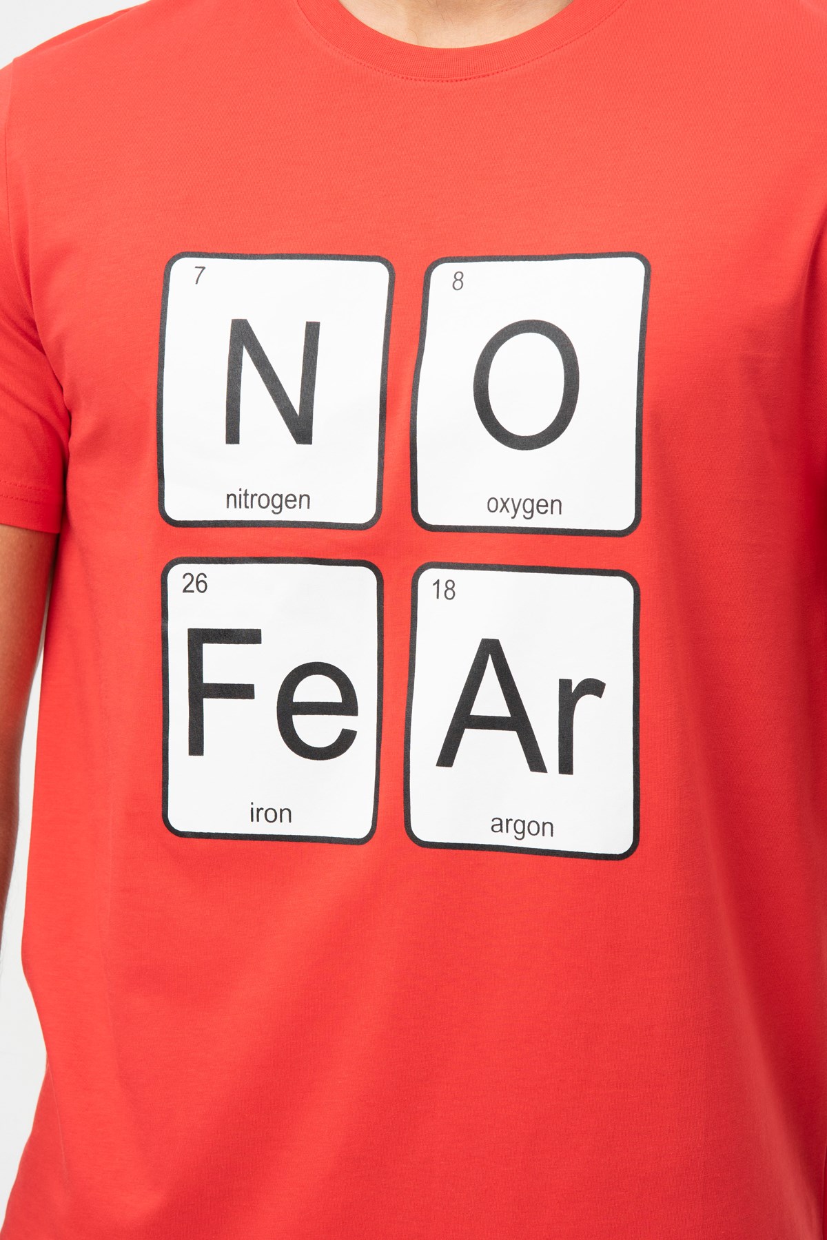 No Fear Erkek Tişört NFR-M50041 Kırmızı