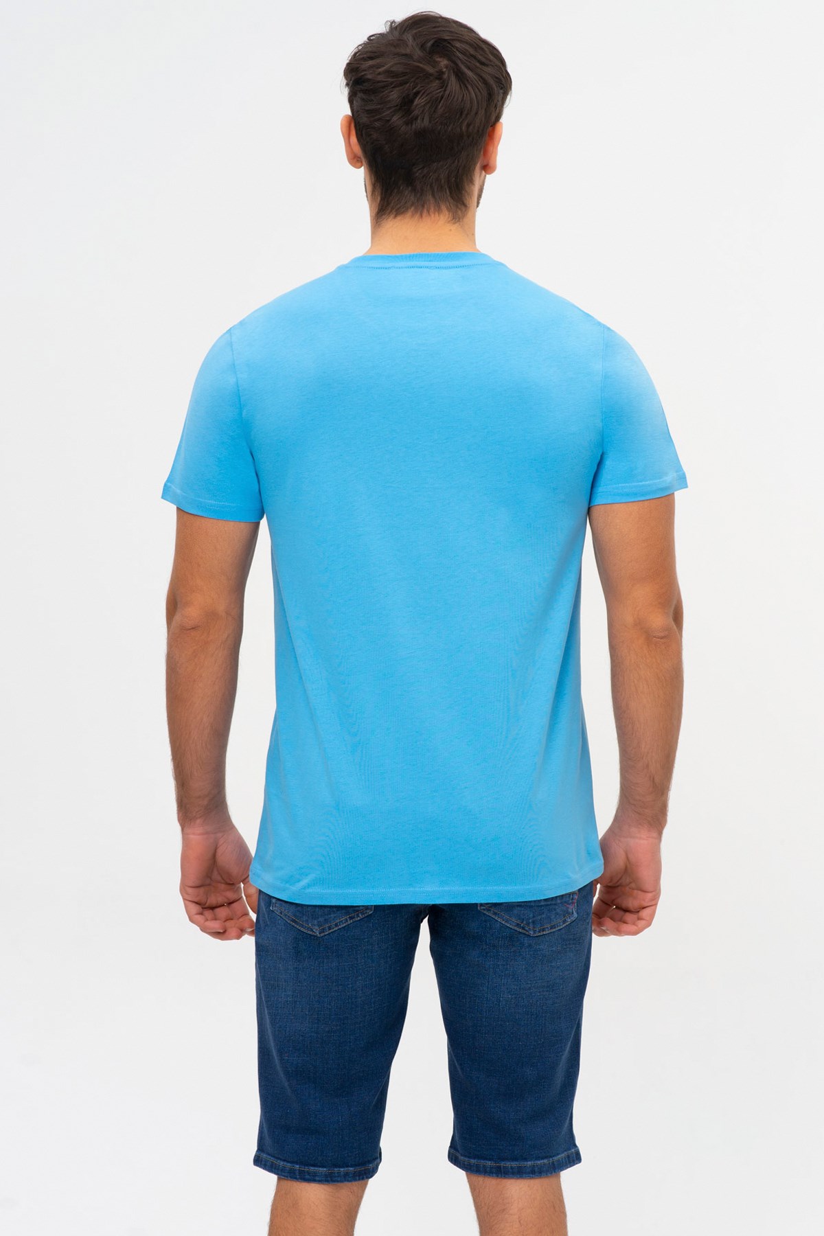 No Fear Erkek Tişört NFR-M50041 Mavi