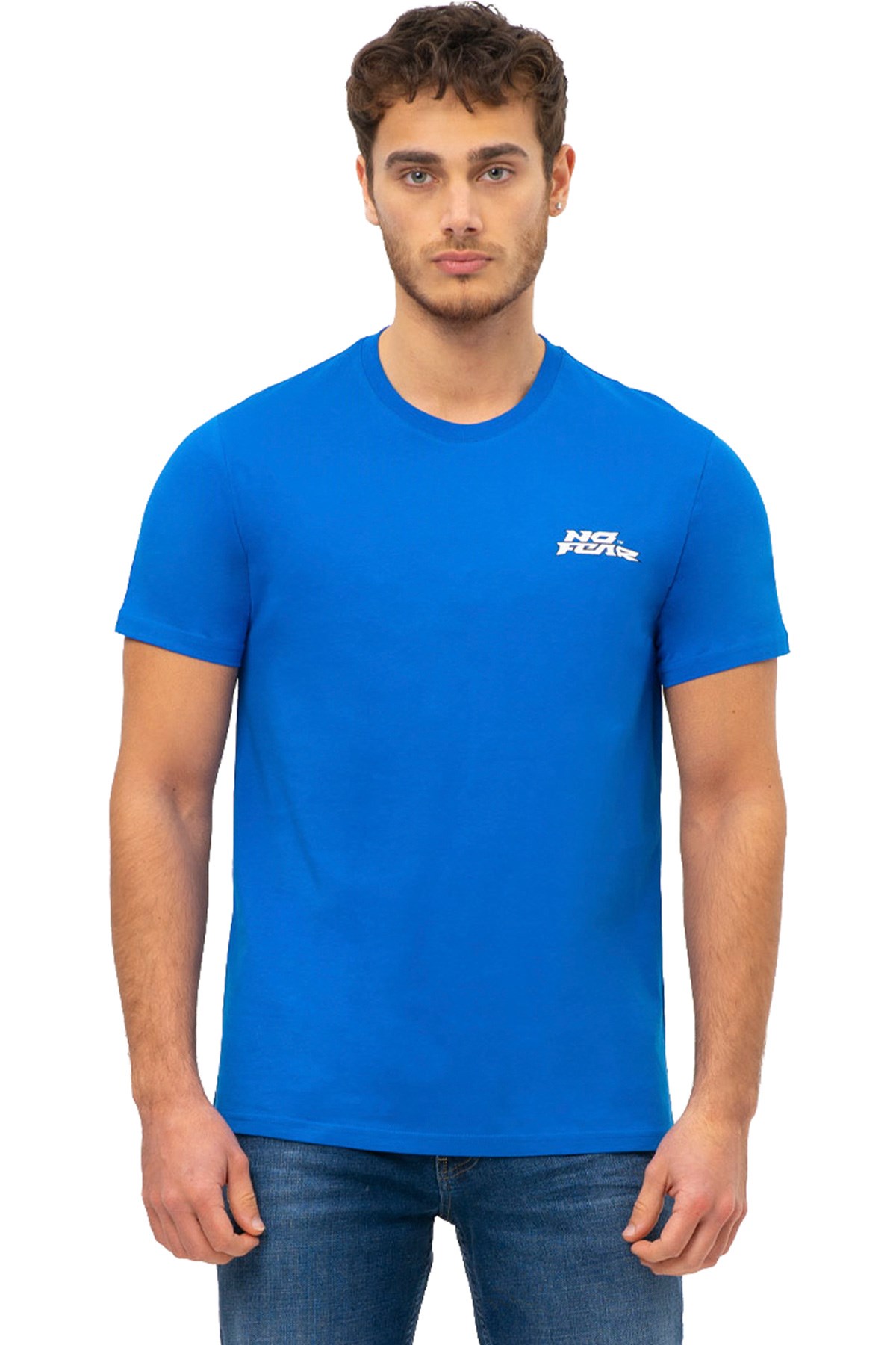No Fear Erkek Tişört NFR-M50042 Mavi