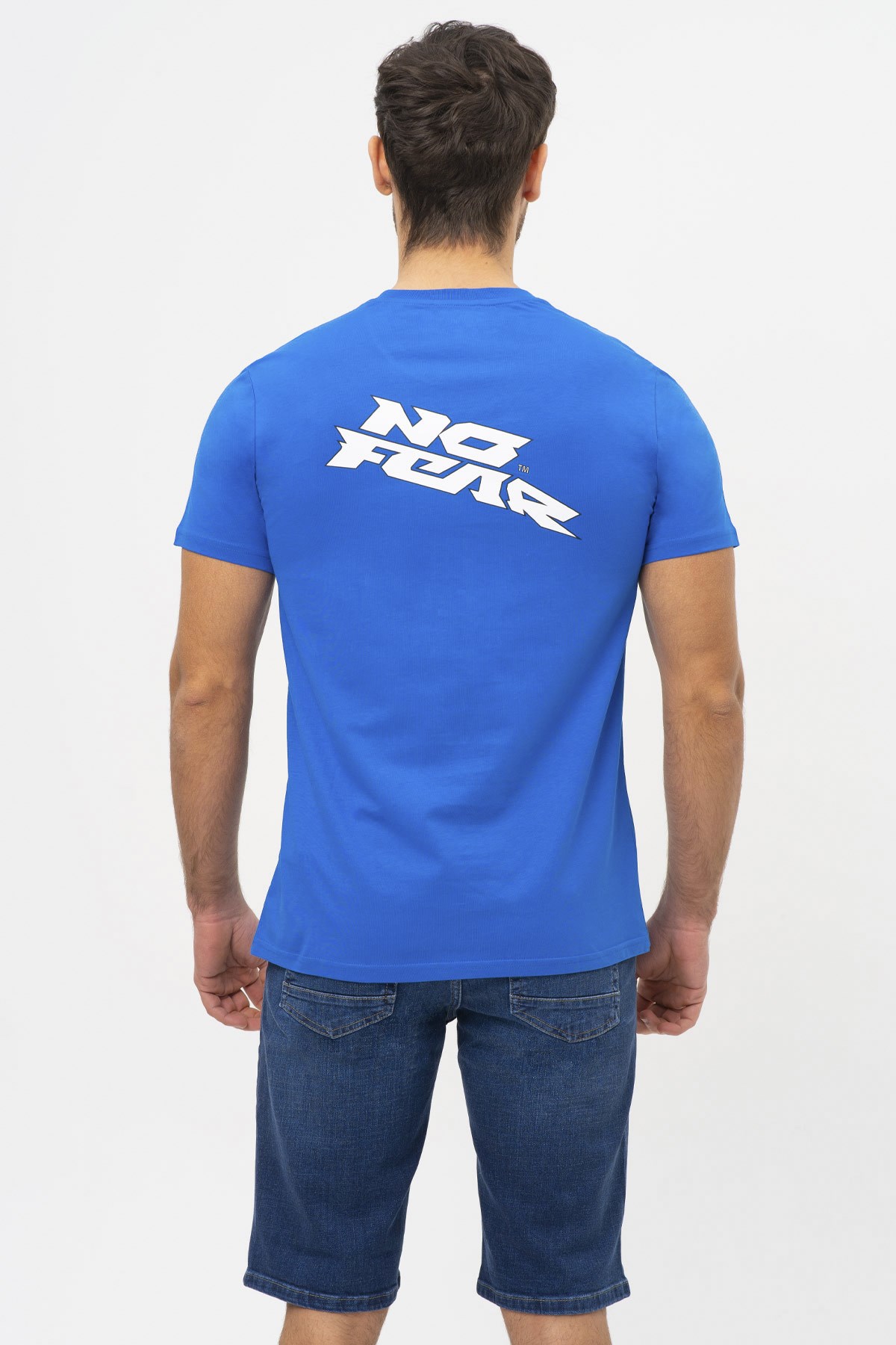 No Fear Erkek Tişört NFR-M50042 Mavi