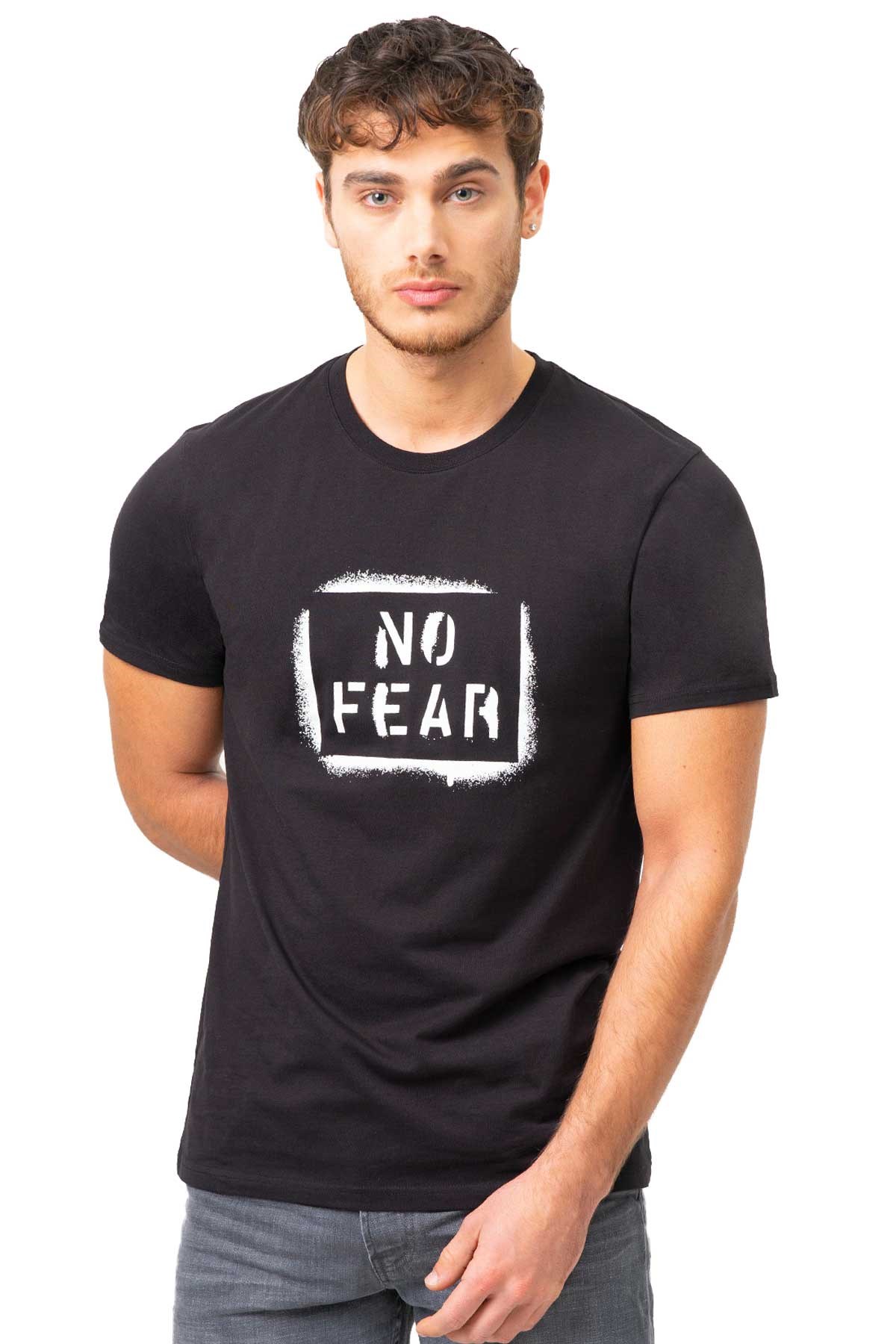 No Fear Erkek Tişört NFR-M50043 Siyah