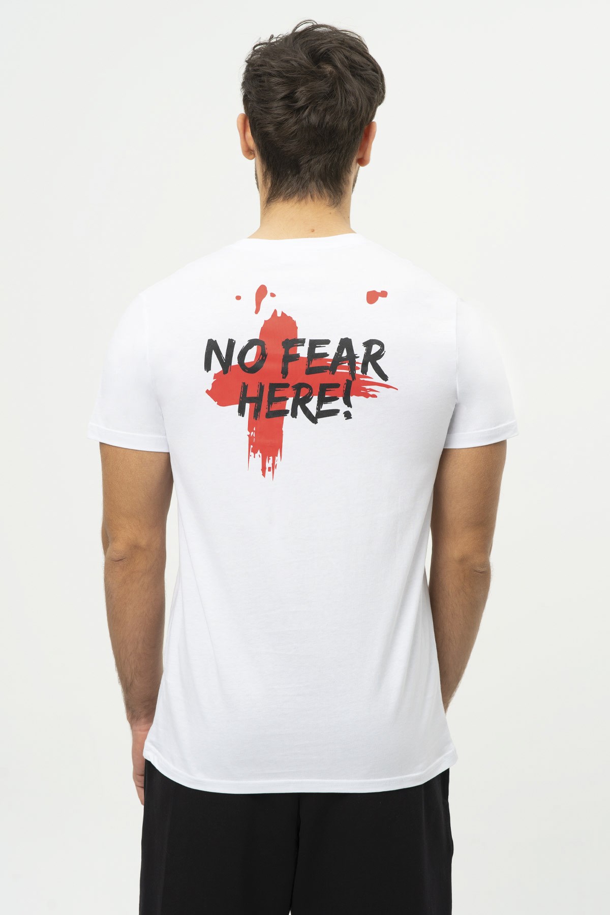 No Fear Erkek Tişört NFR-M50047 Beyaz