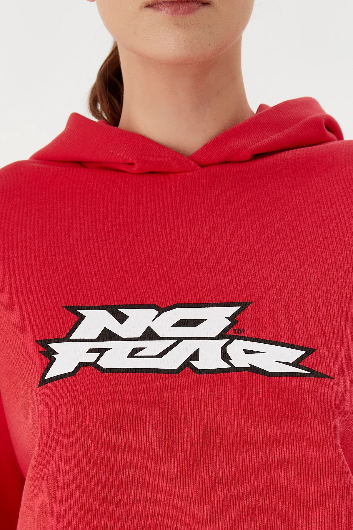 No Fear Kadın Sweatshirt NFR-W500154 Kırmızı