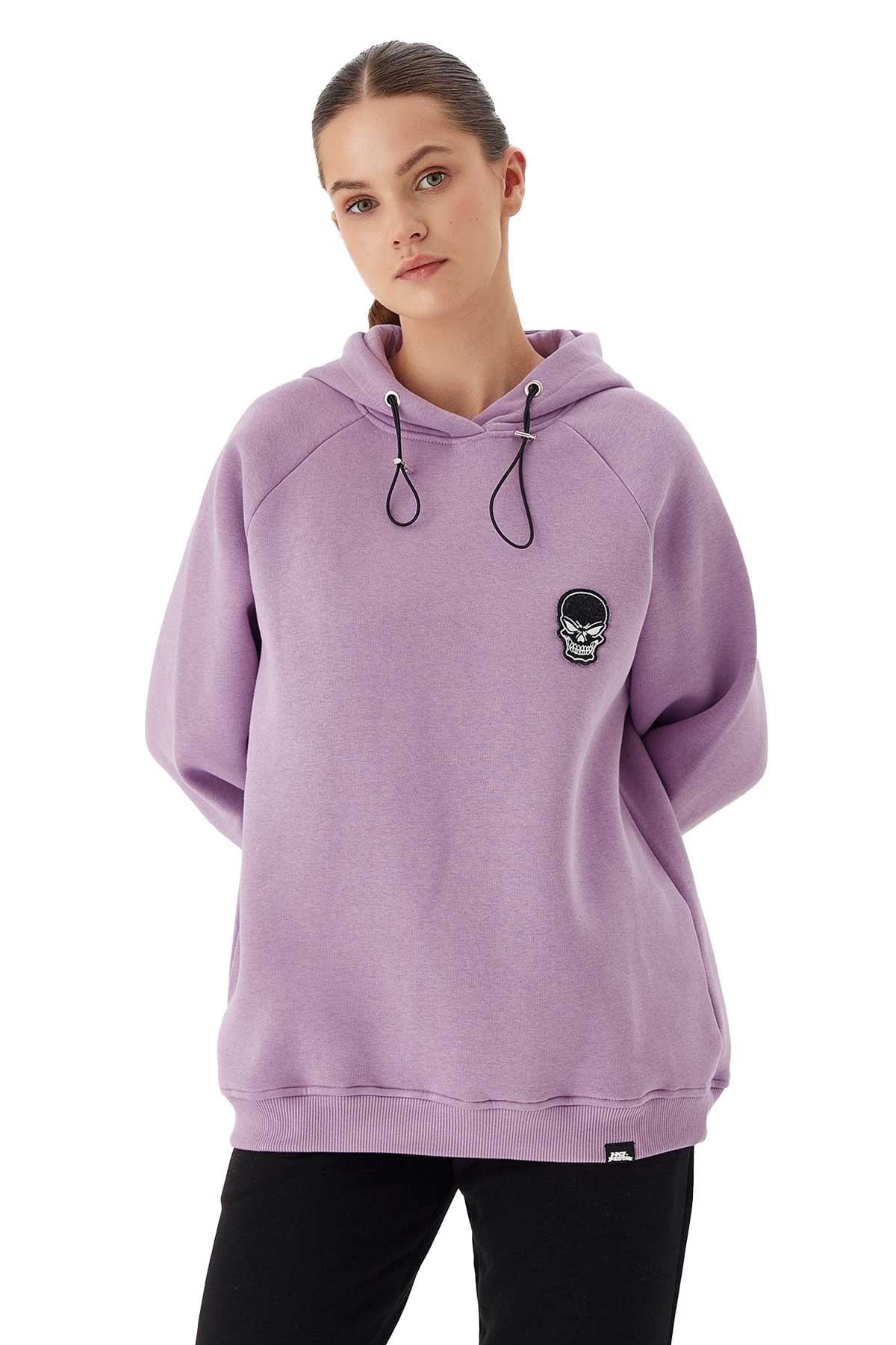 No Fear Kadın Sweatshirt NFR-W500160 Pembe