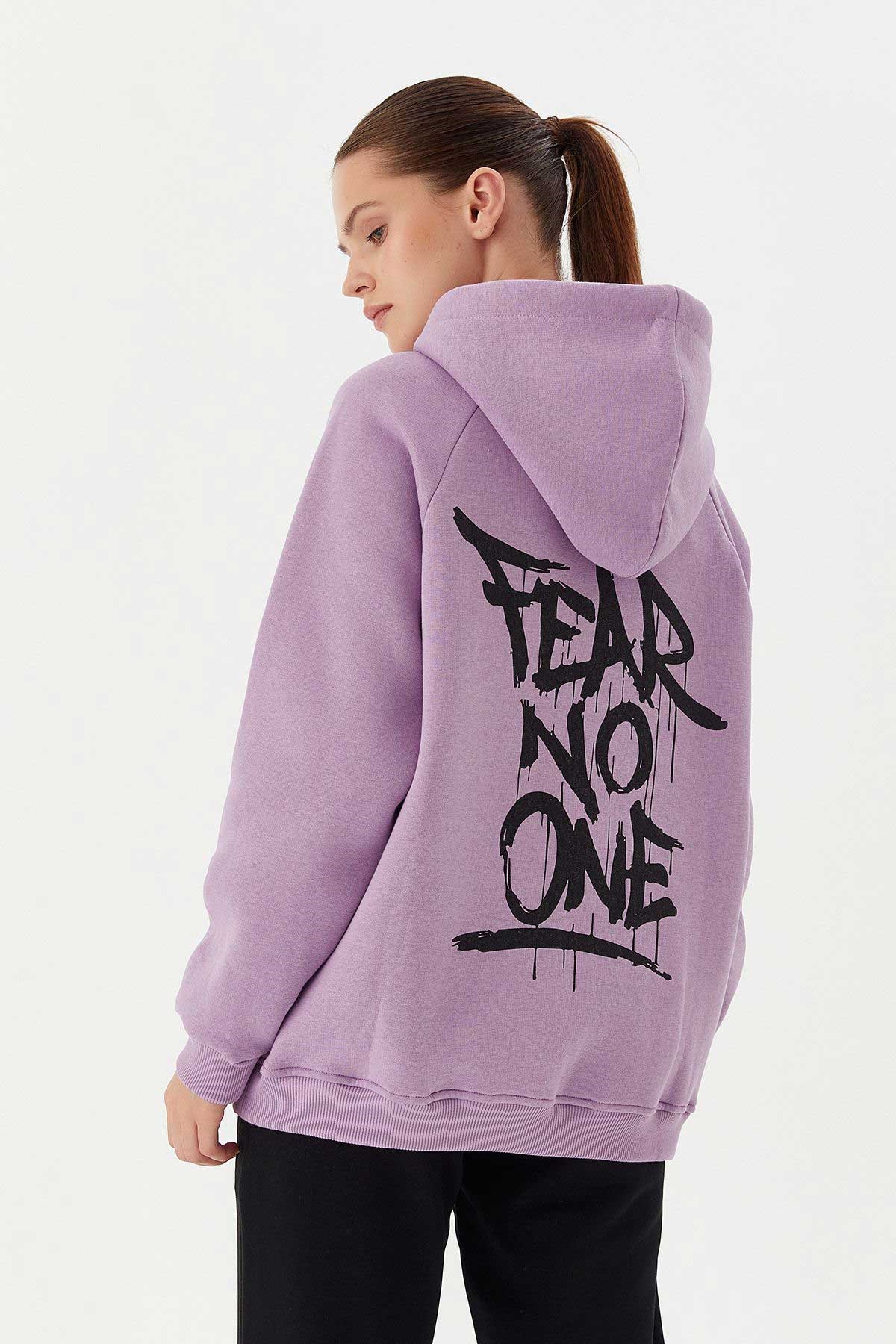 No Fear Kadın Sweatshirt NFR-W500160 Pembe