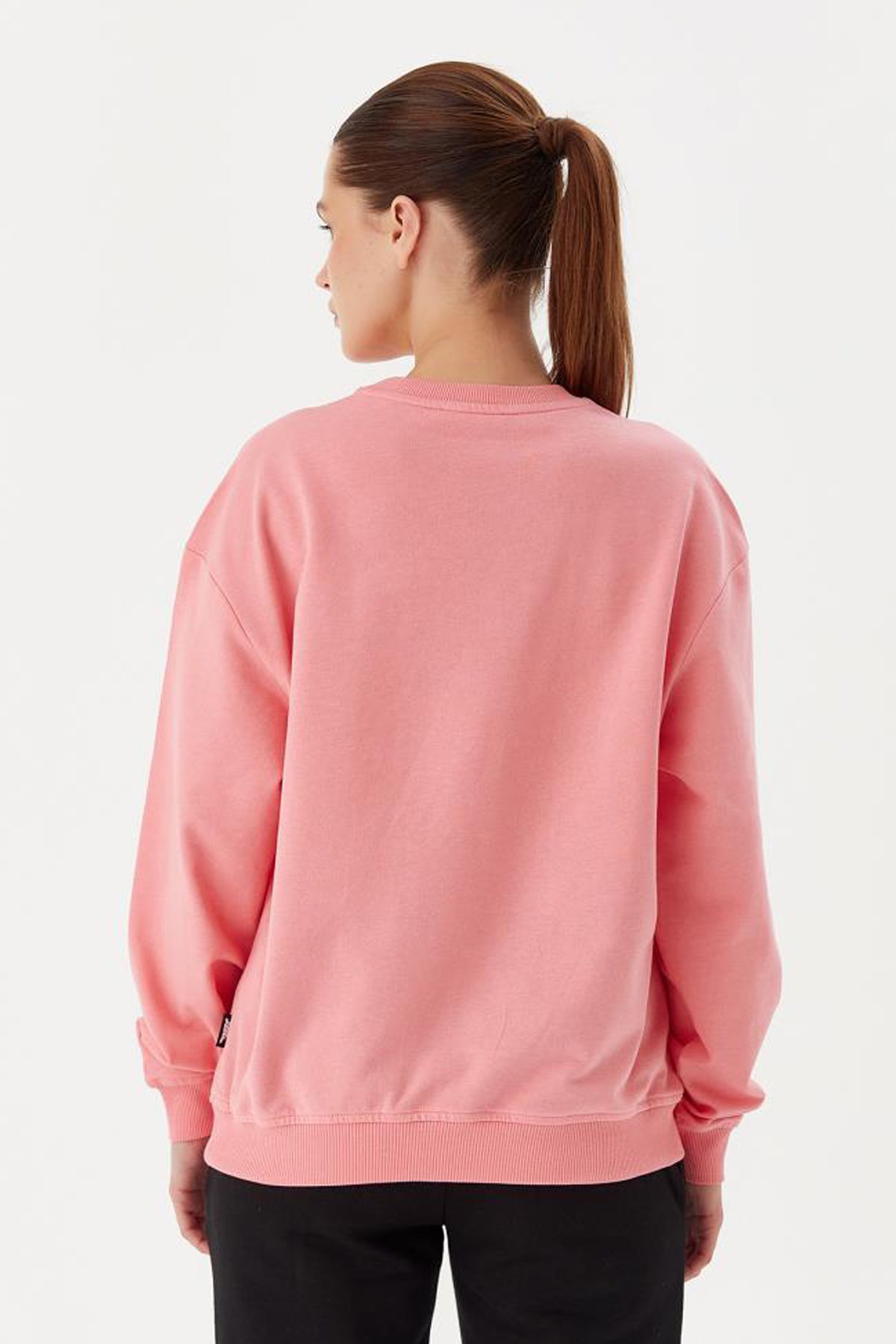 No Fear Kadın Sweatshirt NFR-W500184 Pembe