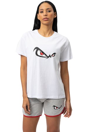 No Fear Kadın Tişört NFR-W50061 Beyaz