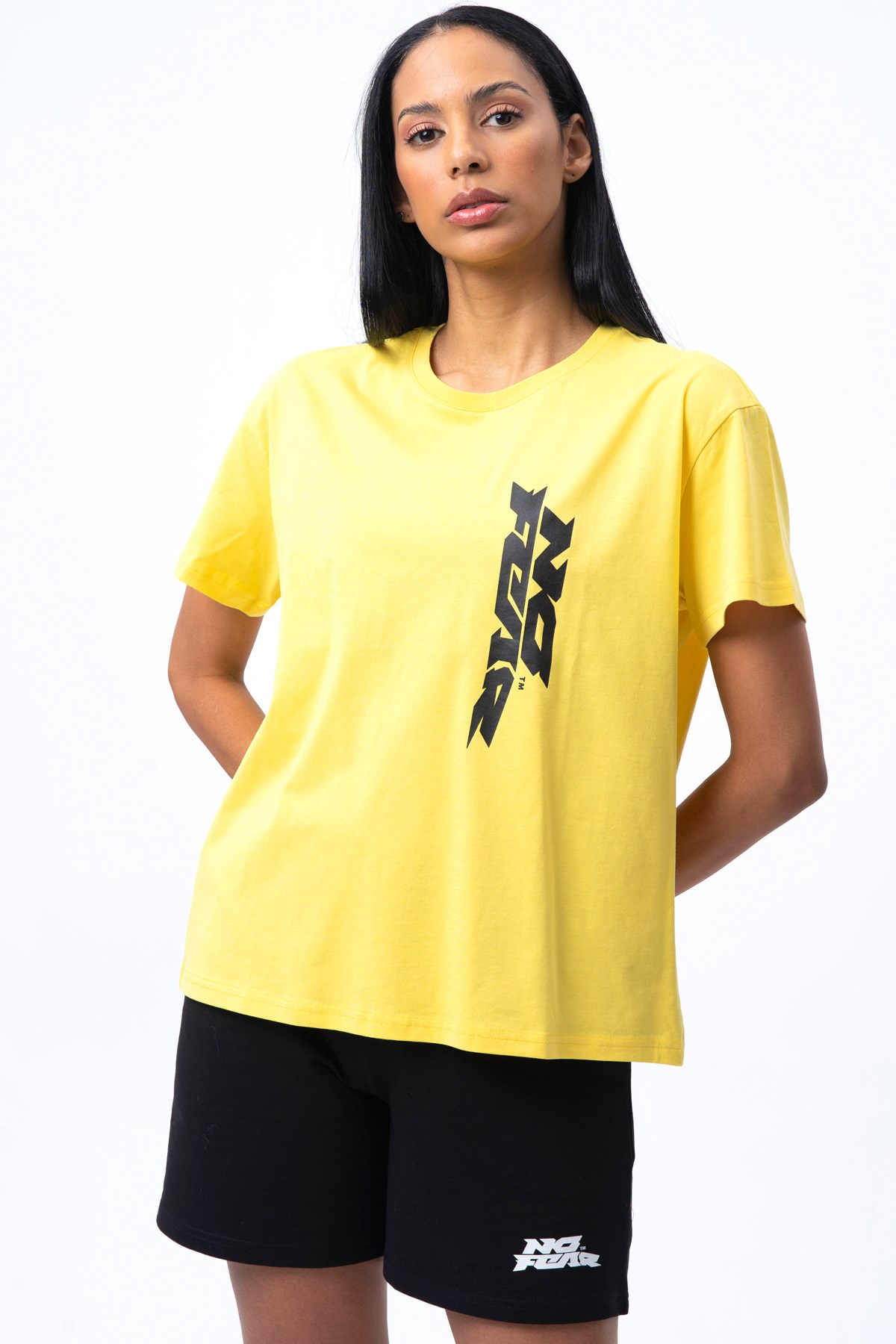 No Fear Kadın Tişört NFR-W50064 Sarı
