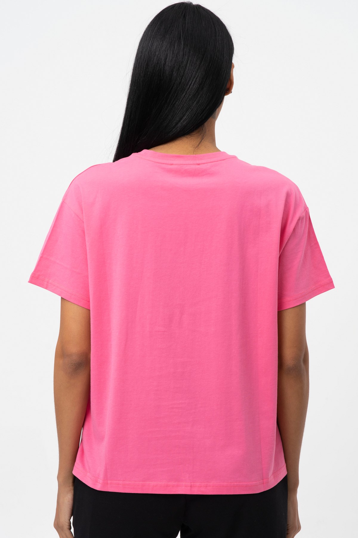 No Fear Kadın Oversize Tişört NFR-W50068 Pembe