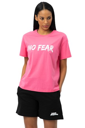No Fear Kadın Oversize Tişört NFR-W50068 Pembe