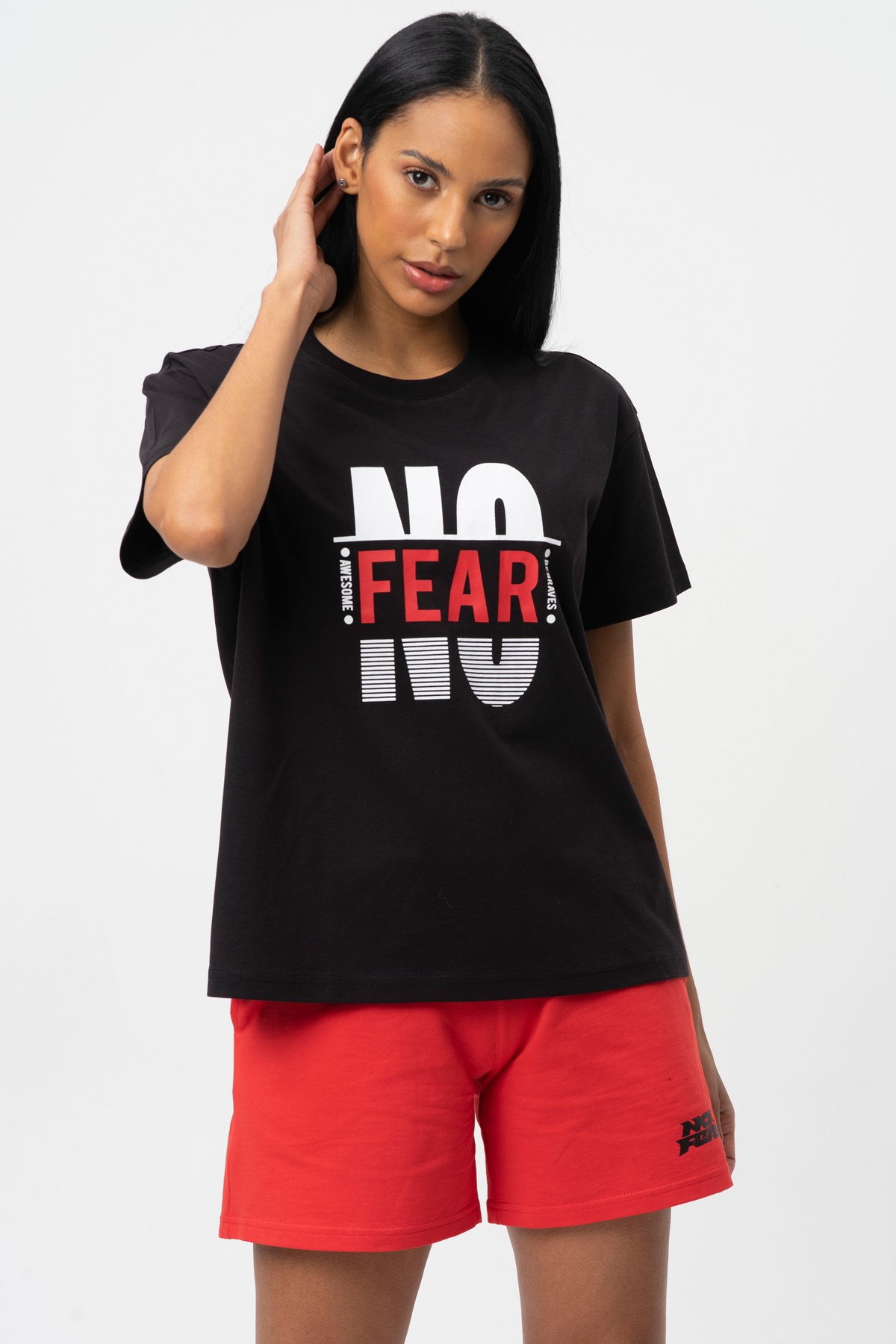 No Fear Kadın Şort NFR-W50082 Kırmızı