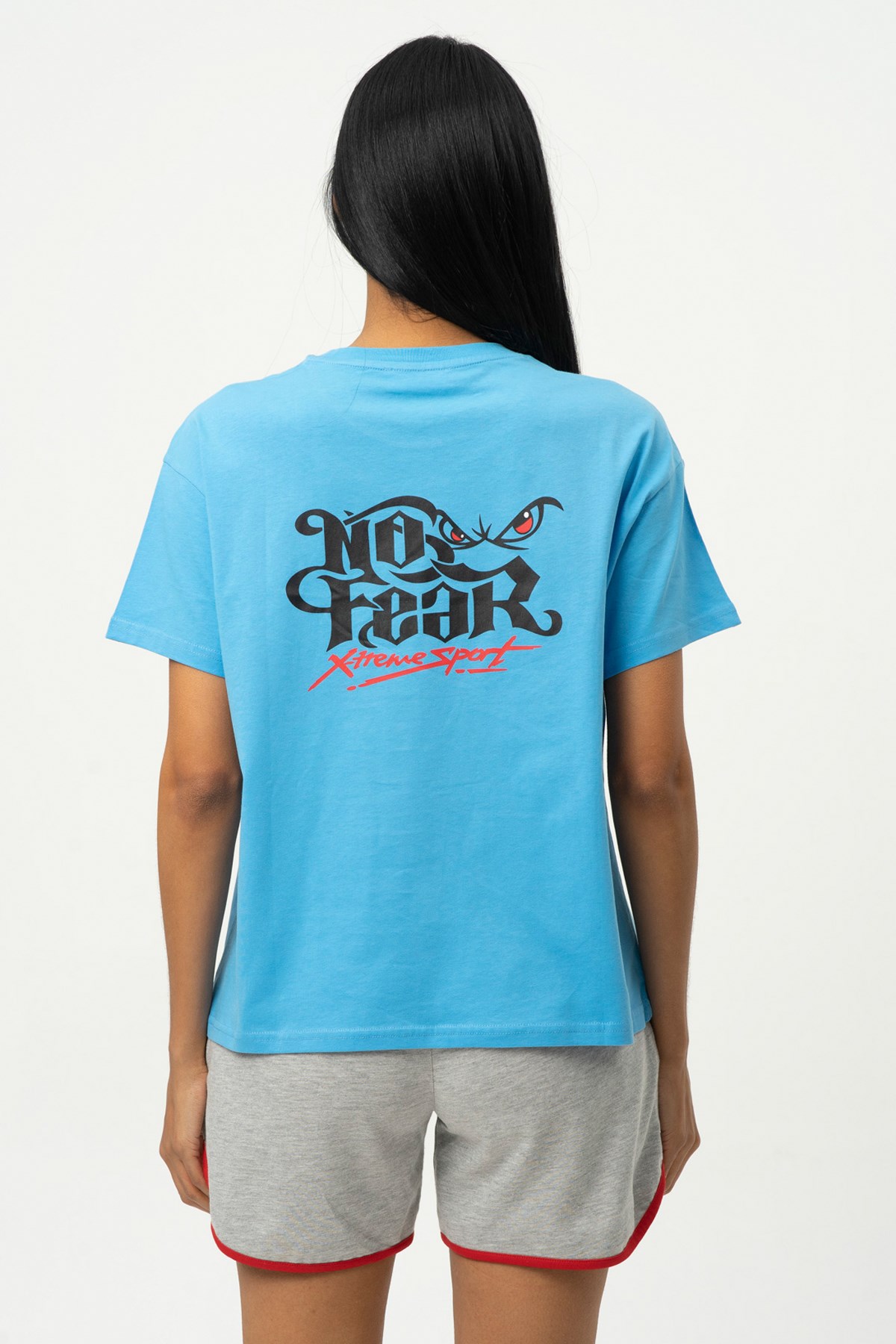 No Fear Kadın Tişört NFR-W50083 Mavi