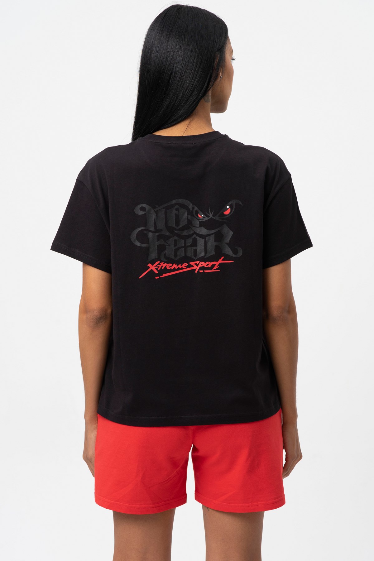 No Fear Kadın Tişört NFR-W50083 Siyah