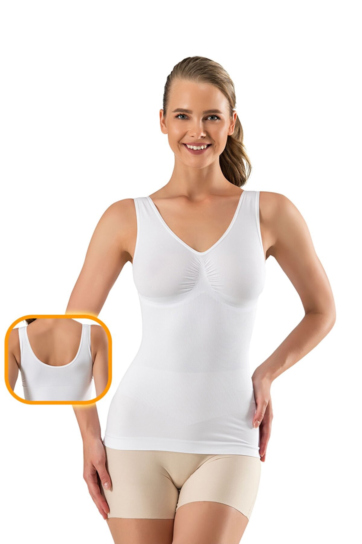 Lily İnceltici Atlet Pure06 Beyaz