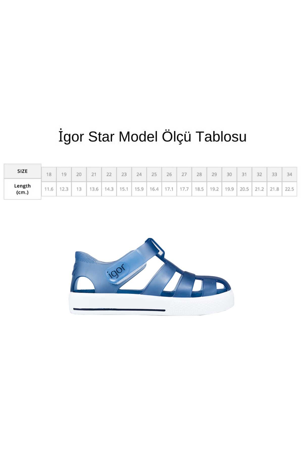 Igor Star Çocuk Sandalet S10171-063 Mavi