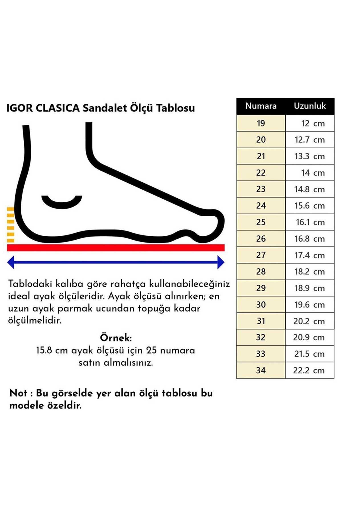 Igor Clasica Çocuk Sandalet S10288-018 Mor