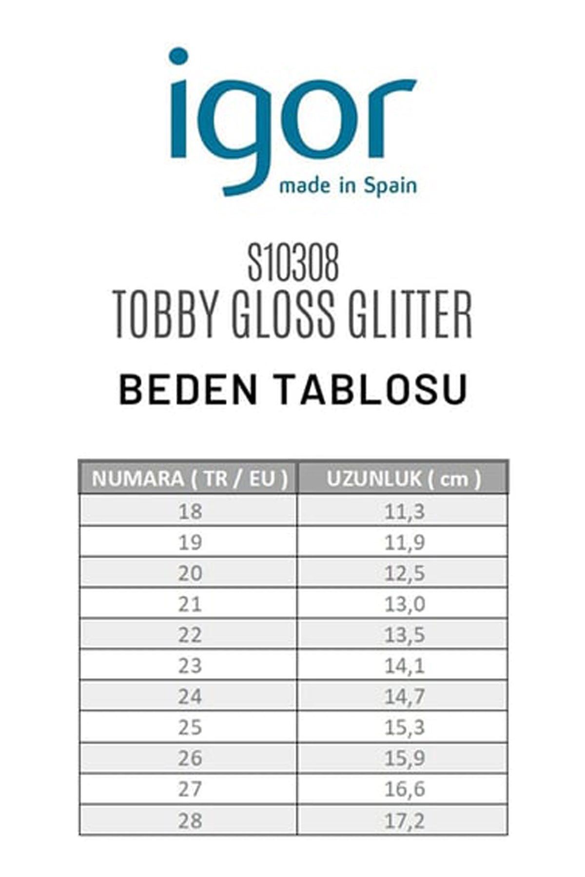 Igor Tobby Gloss Glitter Çocuk Sandalet S10308-091 Beyaz