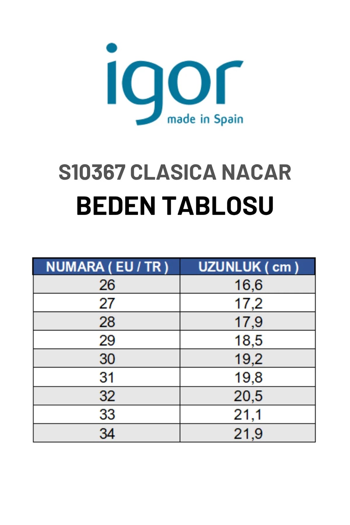 Igor Clasica Nacar Çocuk Sandalet S10367-388 Bakır