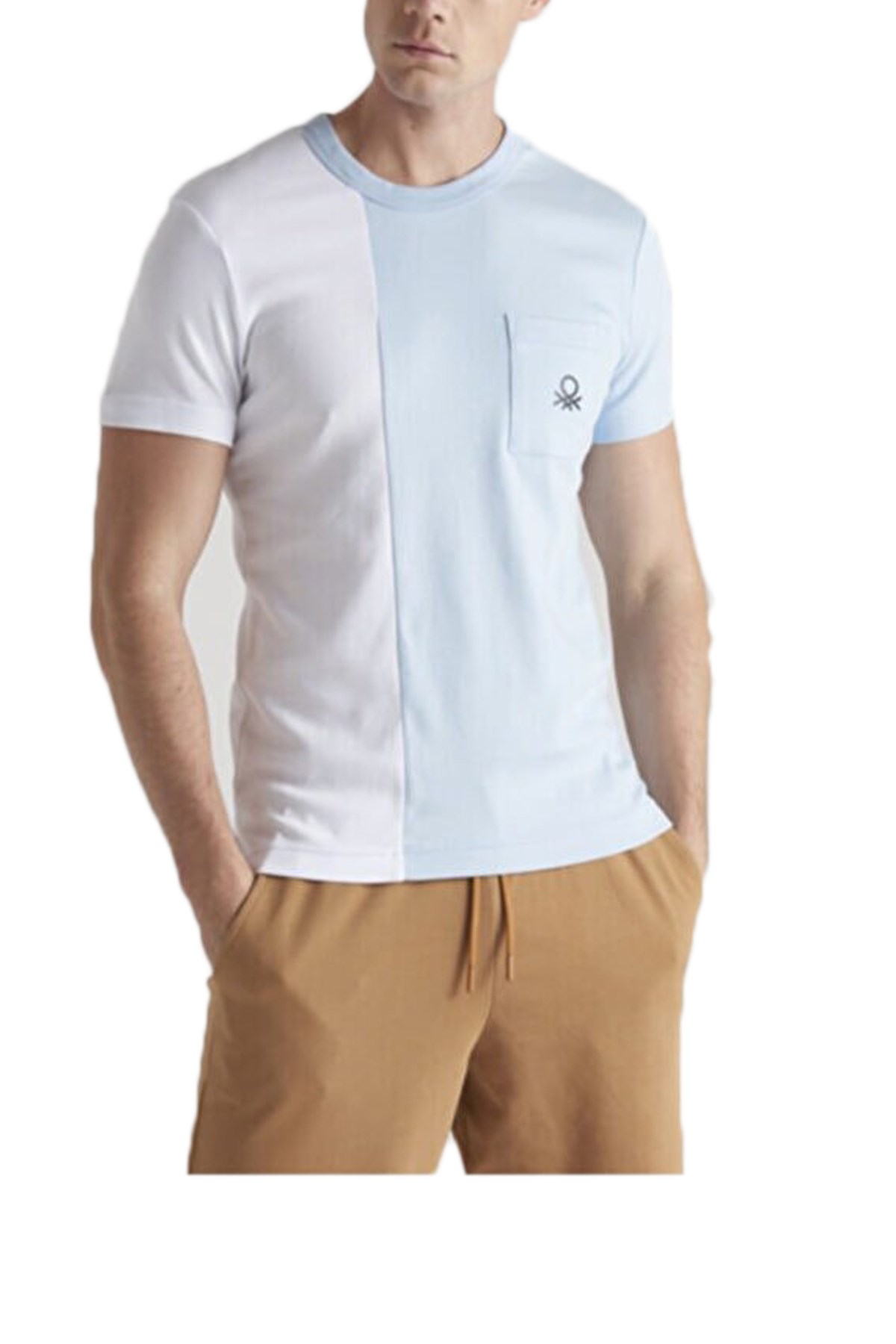 Benetton Tişört S10851 Mavi