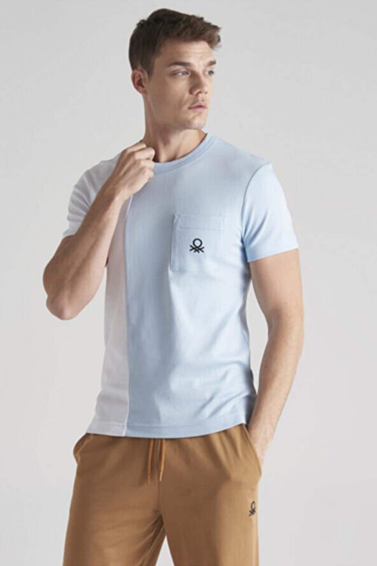 Benetton Tişört S10851 Mavi