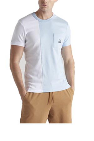 Benetton Tişört S10851 Mavi