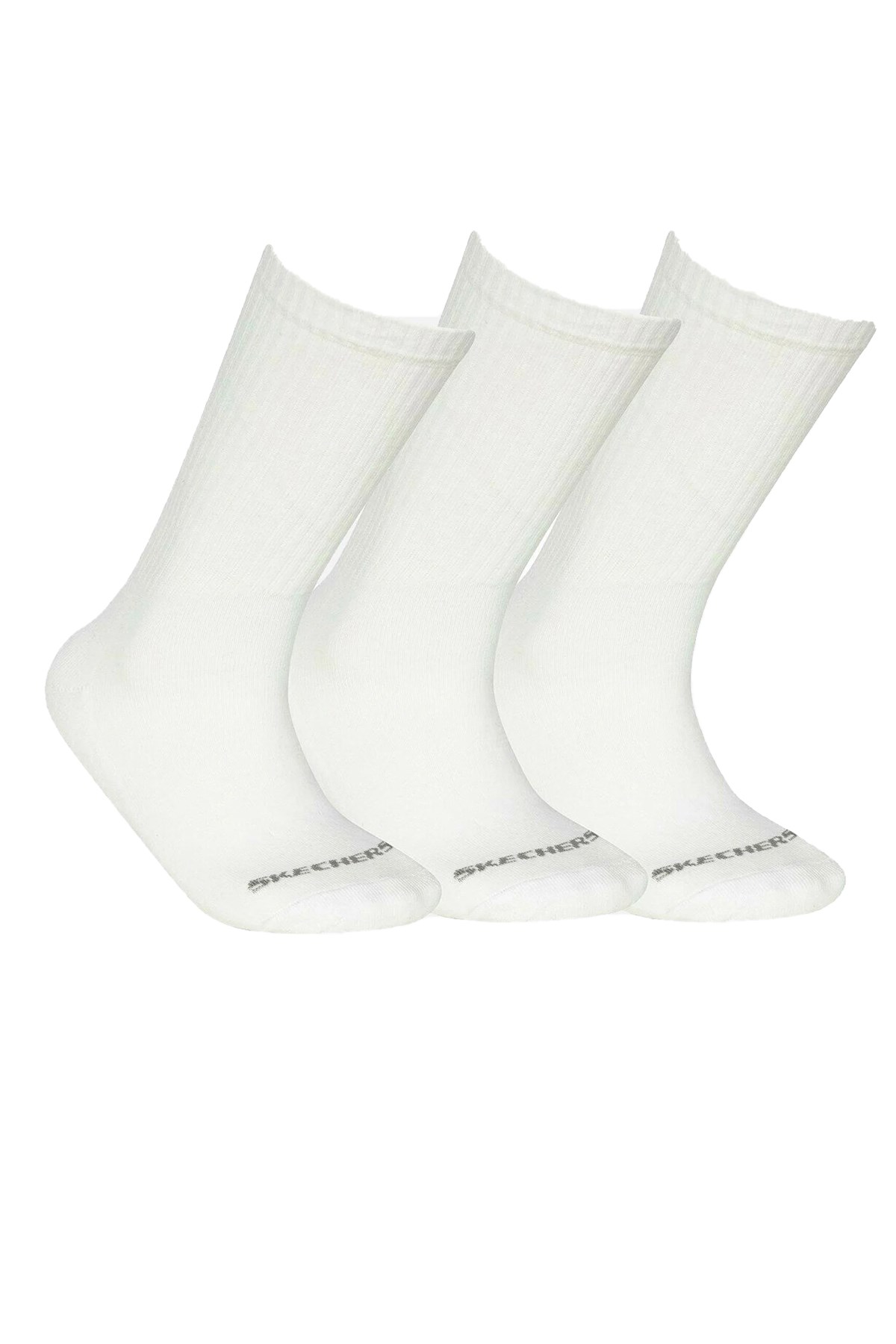 Skechers Crew Cut Unisex Çorap S192135-100 Beyaz