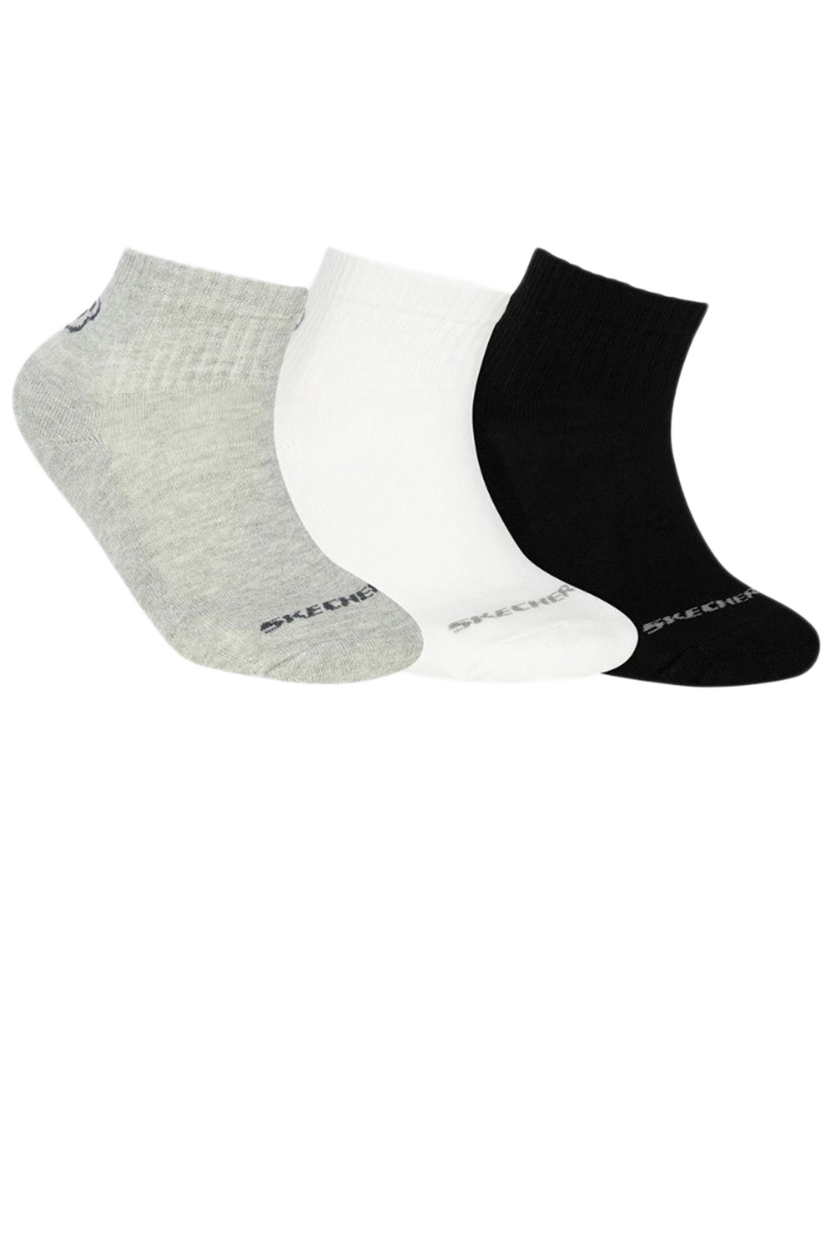 Skechers Mid Cut 3'lü Unisex Çorap S192136-900 Siyah