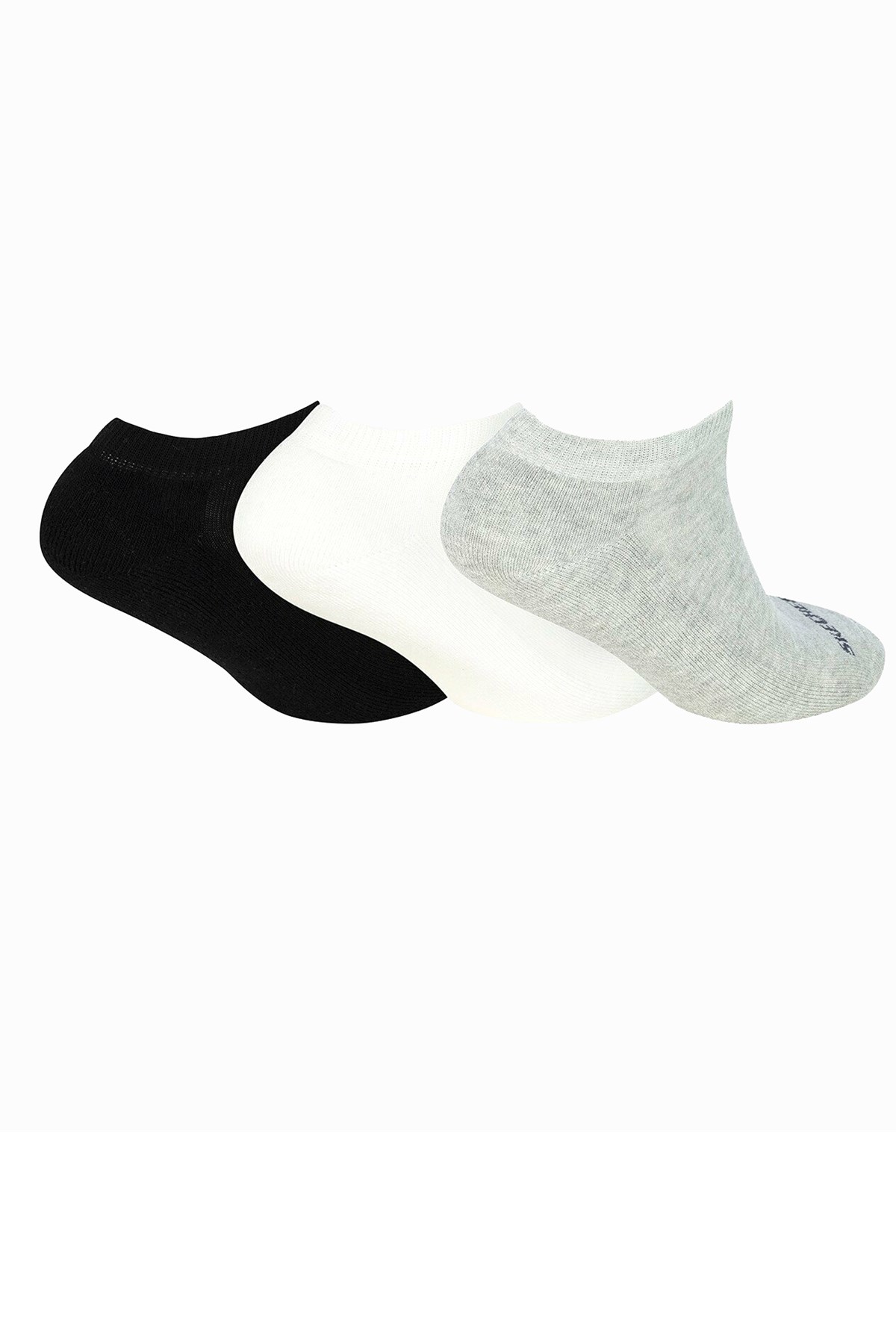 Skechers 3'lü Taban Pedli Soket Çorap S192137-900 Çok Renkli