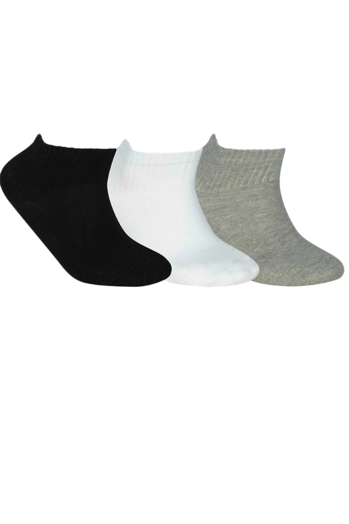 Skechers NoPad Mid Cut 3'lü Unisex Çorap S192139-900 Siyah