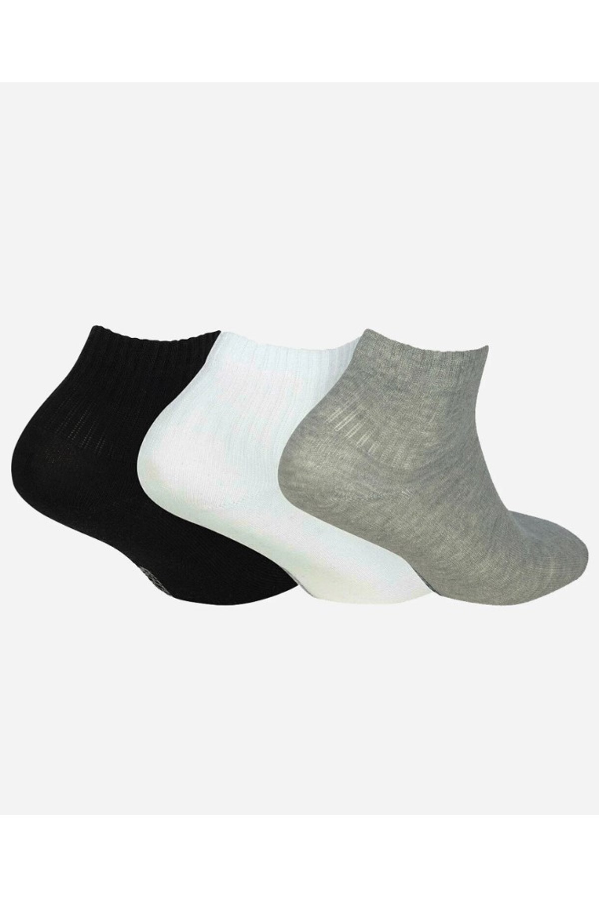 Skechers NoPad Mid Cut 3'lü Unisex Çorap S192139-900 Siyah